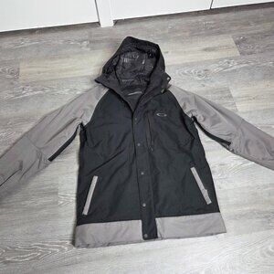 Vintage EVO Oakley Men's Unbound Shell Snowboarding Jacket - Size Large RN 96548
